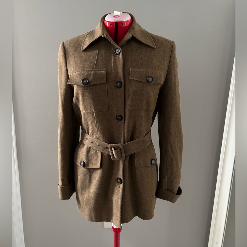 SAND Warm Brown Belted Women's Jacket size EU38
